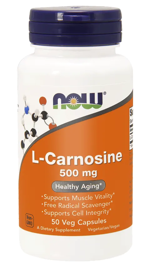 Now Foods L-Carnosine (karnozyna) 500 mg (50 kap)