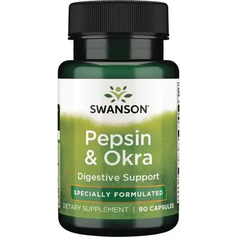 Swanson Pepsin & Okra (90 kap)