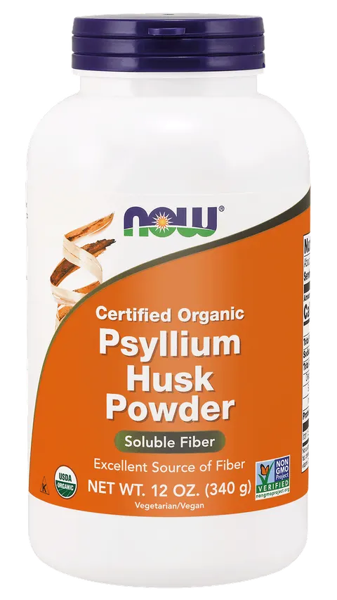 Psyllium Husk Powder Babka Płesznik 340 g NOW FOODS