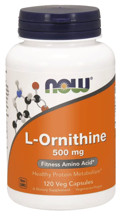 Now Foods L-ornityna 500 mg (120 kap)