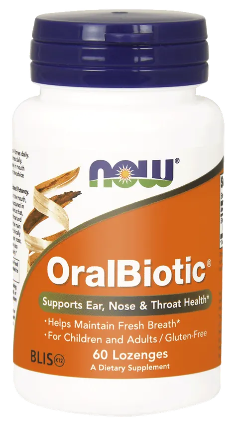 Now Foods OralBiotic™ (60 pastylek do ssania )