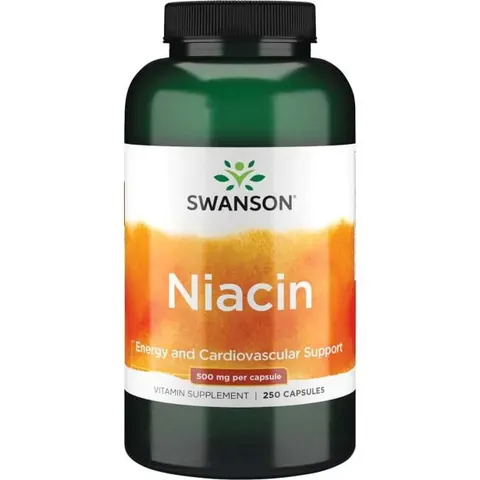 Swanson Niacin 500mg (250 kap)