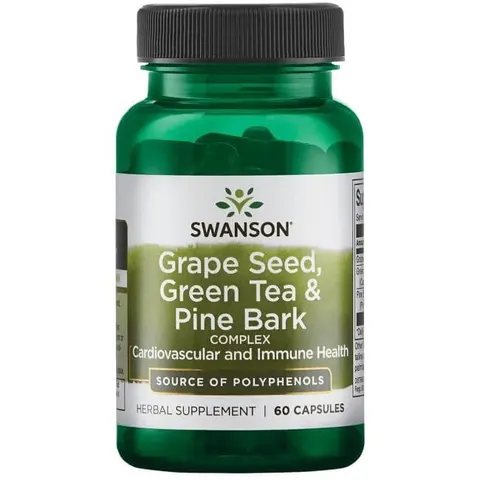 Swanson Grape Seed Green Tea & Pine Bark Complex (60kap)