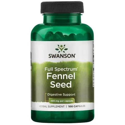 SWANSON FS Fennel Seed 480mg. 100 kaps.
