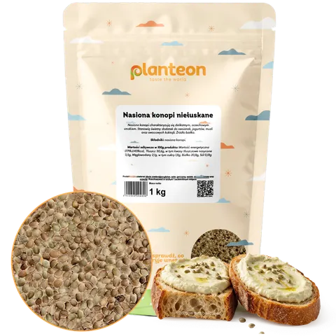 Nasiona konopi niełuskane 1kg