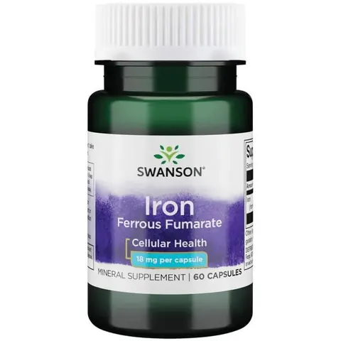 Iron Ferrous Fumarate 18 mg 60 kaps. Swanson