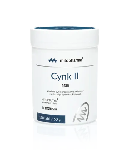 Mitopharma Cynk dwuwartościowy MSE dr Enzmann (120 tab)