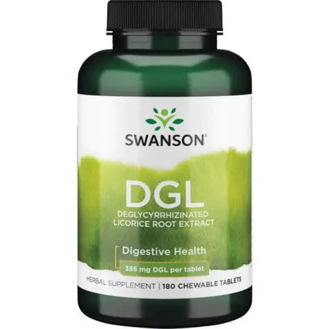 Swanson DGL Licorice Lukrecja 385 mg ( 180 tab)