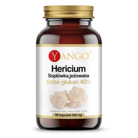 YANGO Hericium - Soplówka jeżowata 40% Beta-glukan (90 kap)