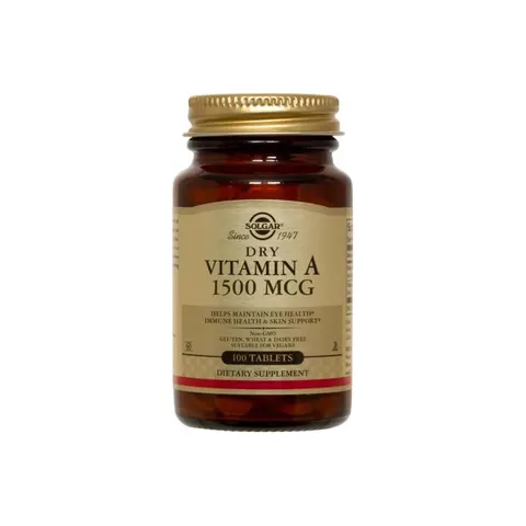 Solgar Witamina A 1500 mcg 5000 IU Dry (100 tab)