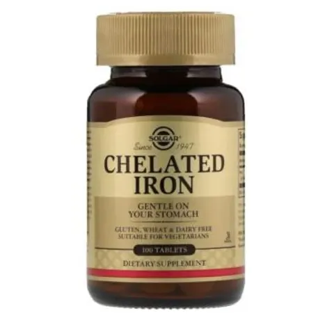 Solgar Żelazo Chelatowane 25mg (100tab)