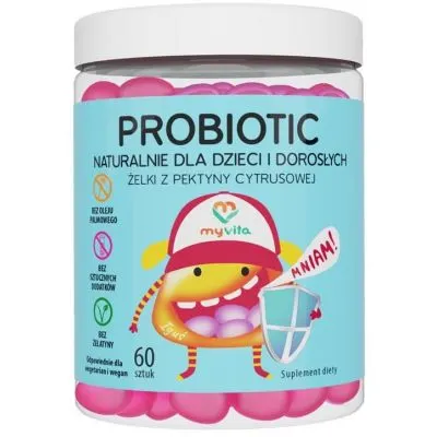 MyVita Probiotic naturalne żelki dla dzieci i dorosłych (60 szt)