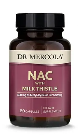 Dr. Mercola NAC z Milk Thistle (60kap)