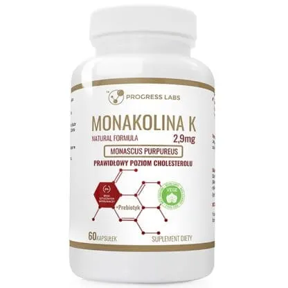 Progress Labs Monakolina K Czerwone Drożdże Ryżu (60kap)