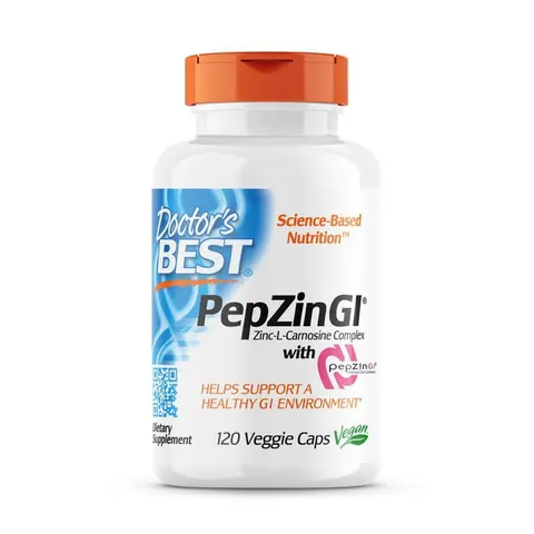 DOCTOR'S BEST PepZin Gl - Cynk + L-Karnozyna (120 kaps.)