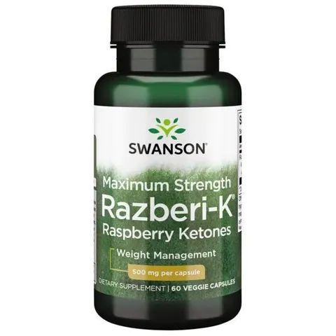Swanson Razberi-K Raspberry Ketones 500 mg (60 kap)