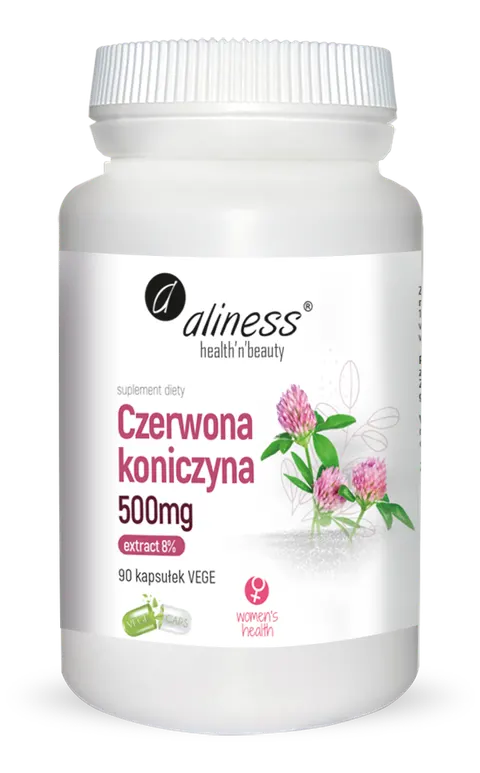 Aliness Czerwona koniczyna extract 8% 500 mg (90kap)
