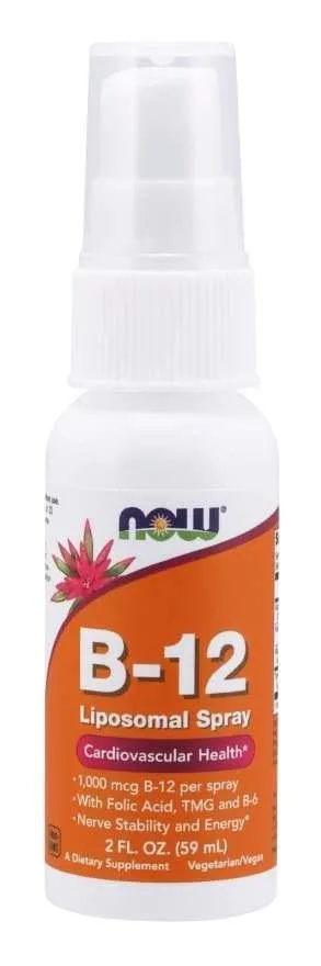 B12 Liposomal Spray 59 ml NOW FOODS