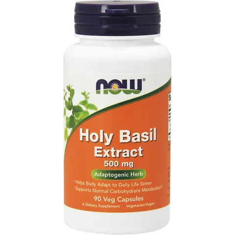 Now Foods Holy Basil Bazylia Święta 500 mg (90 kap)