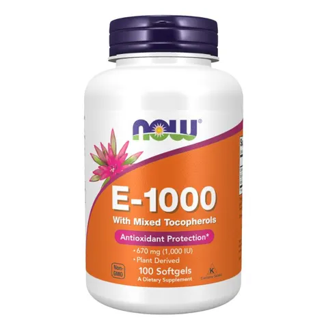 Now Foods Witamina E 1000 mieszanka Tocopherols (100kap)