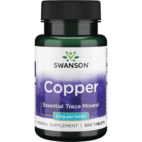 Swanson Copper 2 mg Miedź (300 tab)