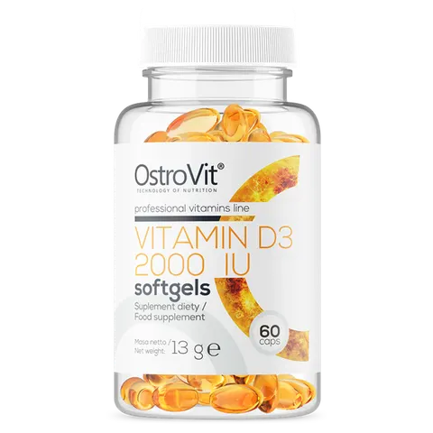 OstroVit Witamina D3 2000 IU (60 kap)
