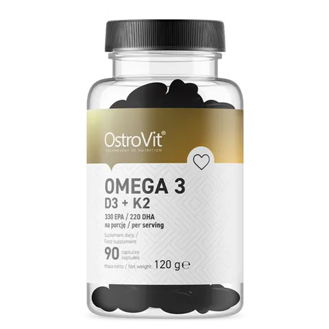OstroVit Omega 3 D3+K2 (90 kap)