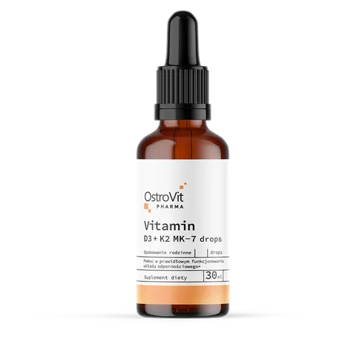 OstroVit Pharma D3 + K2 MK-7 w kroplach (30 ml)