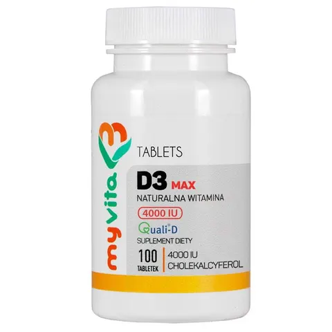 MyVita Witamina D3 Max 4000IU (100tab)
