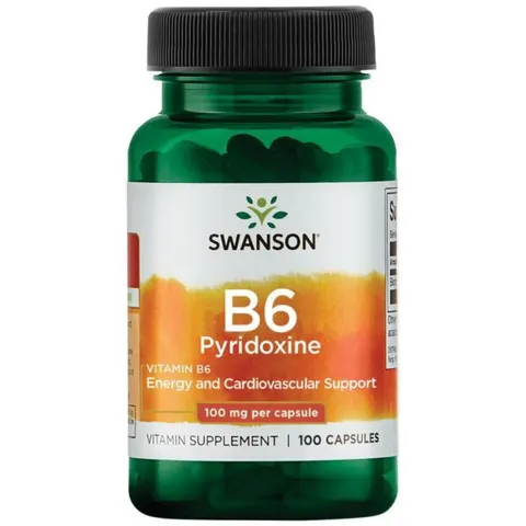 Swanson Witamina B6 100mg (100 kap)