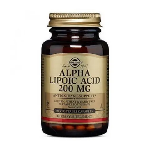 Solgar Alpha Lipoic Acid Kwas Alfa Liponowy Ala 200mg (50kap)