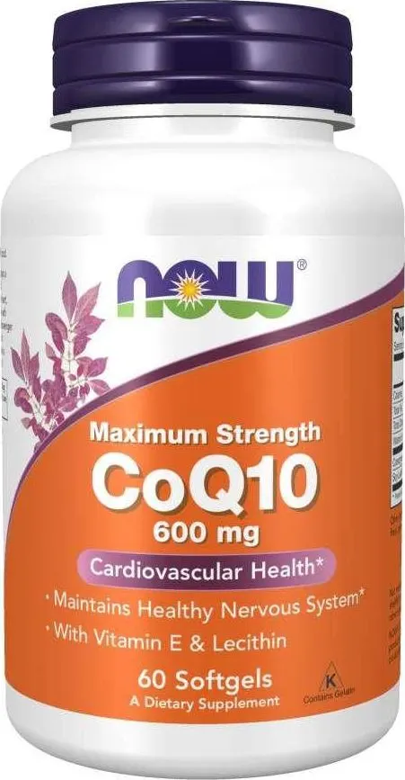 NOW Foods Koenzym Q10 600mg (60 kap)