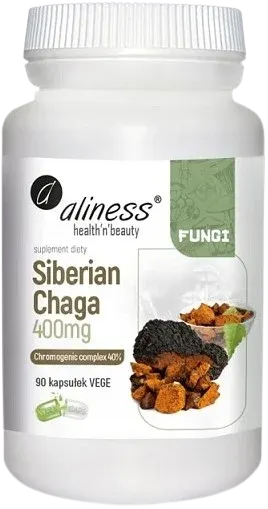 Aliness Siberian Chaga ekstrakt 400mg (90kap)