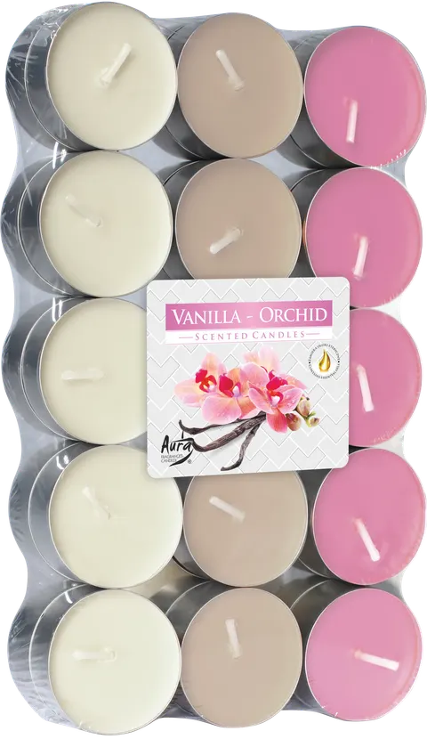 Bispol Podgrzewacze zapachowe Wanilia - Orchidea (30szt)