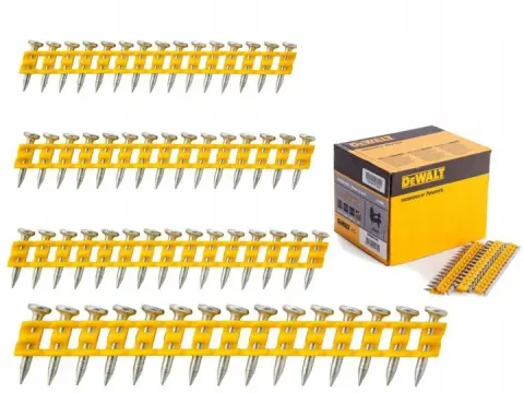 Gwoździe do betonu 2,6 × 25mm żółte 1000 szt. DCN8901025 DEWALT