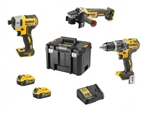 Zestaw DCD796 + DCG405 + DCF887 18V 2 × 5,0Ah DCK2080P2T DEWALT