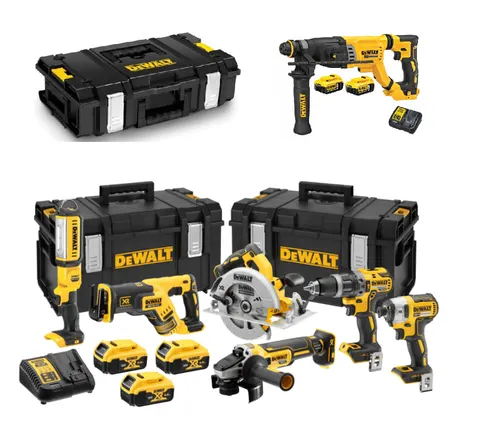 Zestaw 7 elektronarzędzi 18V 5 × 5,0Ah DCK623P3 + DCH263P2TG DEWALT