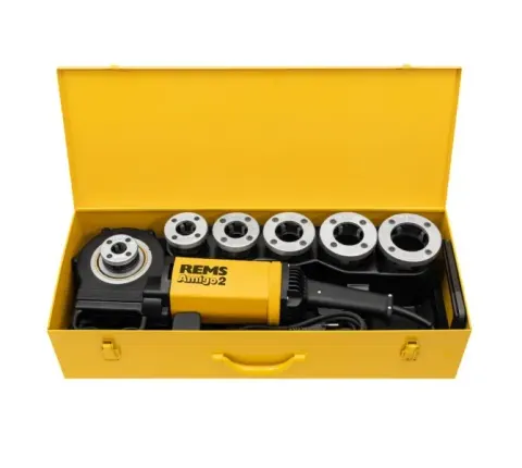 Gwintownica elektryczna Amigo 2 Set R ½ + ¾ + 1 + 1¼ + 1½ + 2 REMS