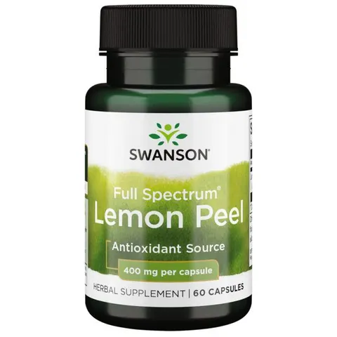 Swanson Lemon Peel Skórka Cytrynowa 400mg (60kap)(data do 30.01.2027)