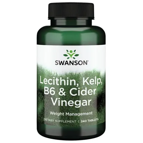 Swanson Lecytyna Kelp B6 Ocet Jabłkowy (240tab)