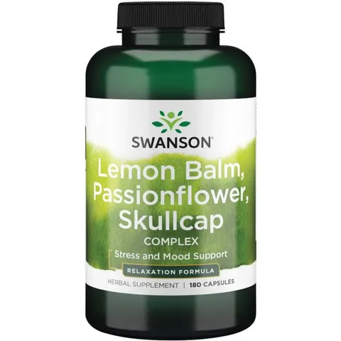 Swanson Lemon Balm Passionflower Skullcap (180kap)