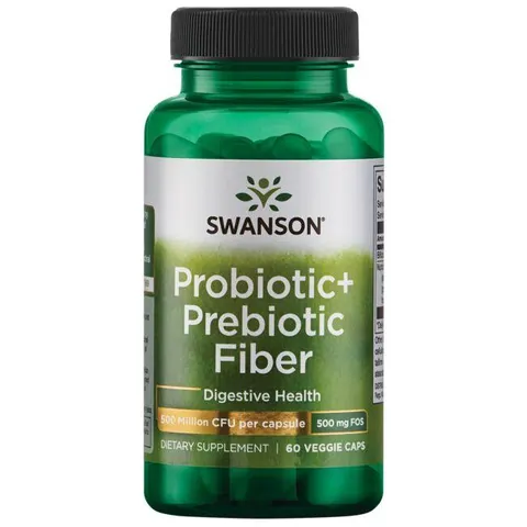 Swanson Probiotic + Prebiotic Fiber 500mg (60kap)