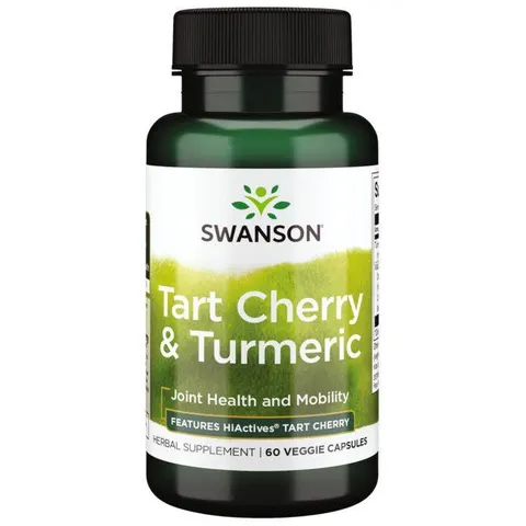 Swanson Tart Cherry&Turmeric (60kap)(data do 31.10.2026)