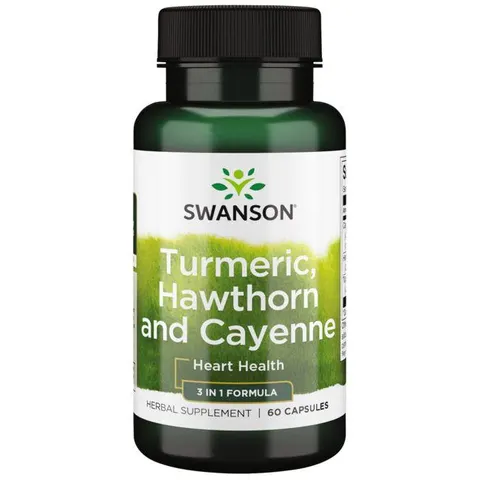 Swanson Turmeric Hawthorn Cayenne Kurkuma Głóg Cayenne (60kap)