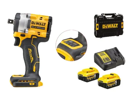 Klucz udarowy 18V 406Nm 2-biegi pierścień 2 × 5,0Ah DCF921P2T DEWALT