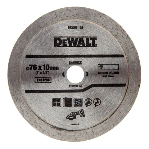 Tarcza 76 × 9,5mm diamentowa (ciągła) do DCS438 - DT20591 DEWALT