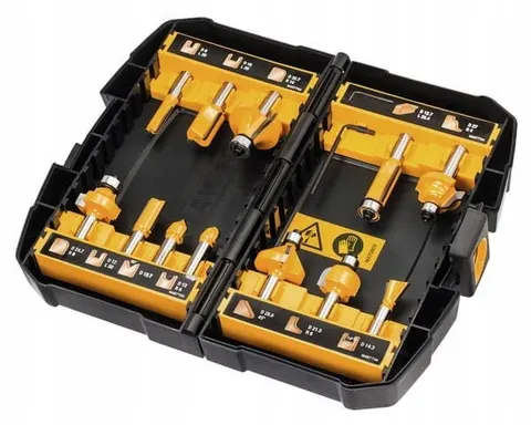 Zestaw frezów do drewna 8mm 12szt DT90016 DEWALT