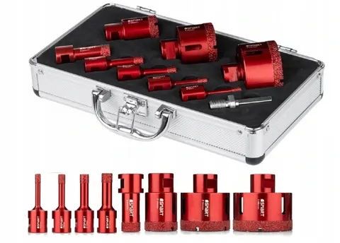 Zestaw otwornic diamentowych M14 do gresu 6-68mm SMART SM-25-SET9