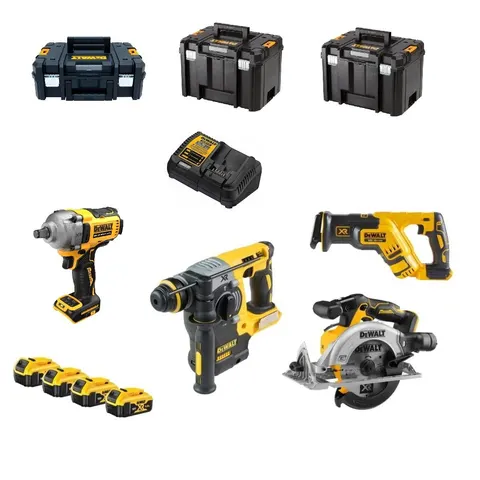 Zestaw Combo 18V DCK756P4T w kufrach TSTAK DEWALT