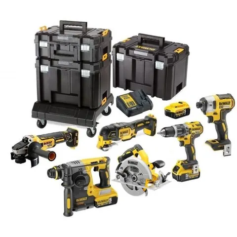 Zestaw Combo (DCD796, DCF887, DCS355, DCG405, DCS570, DCH273, 3 aku 5Ah) DCK685P3T DEWALT